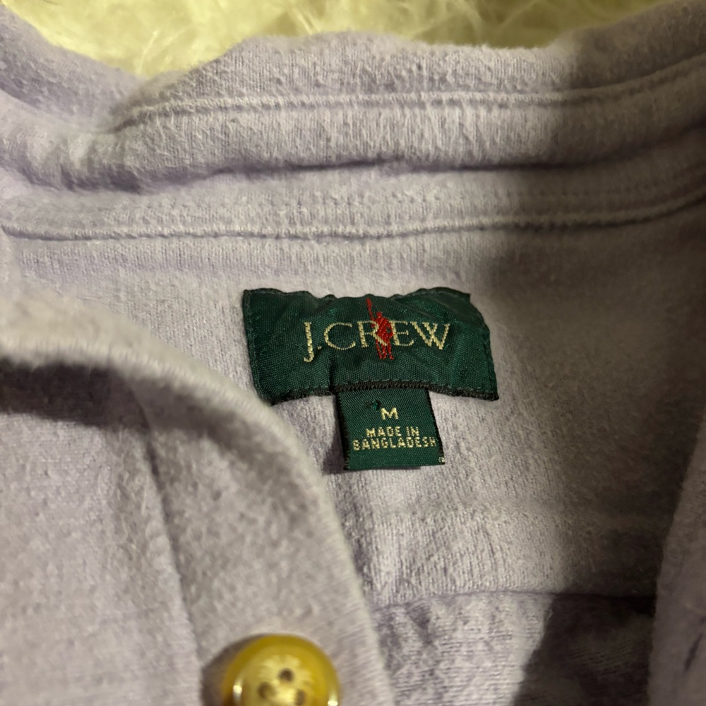J.Crew Purple Flannel One of a Kind Upcycled w/ Authentic 1969 Janis Joplin Tee - Picture 5 of 5